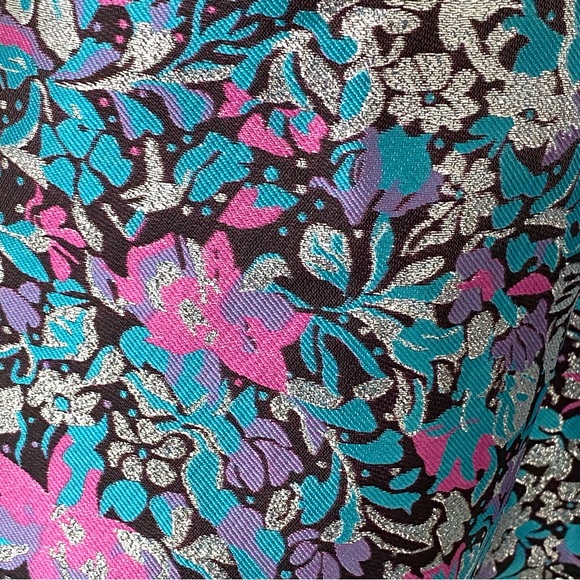 Girls Floral Metallic Party Dress Size 10 - Picture 8 of 8